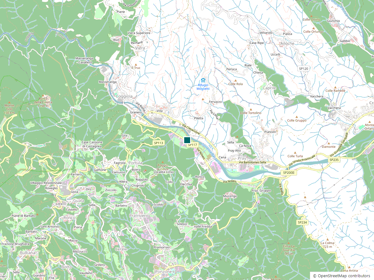 Mappa della sede in Via Noveis 35, 13867 Pray (BI)